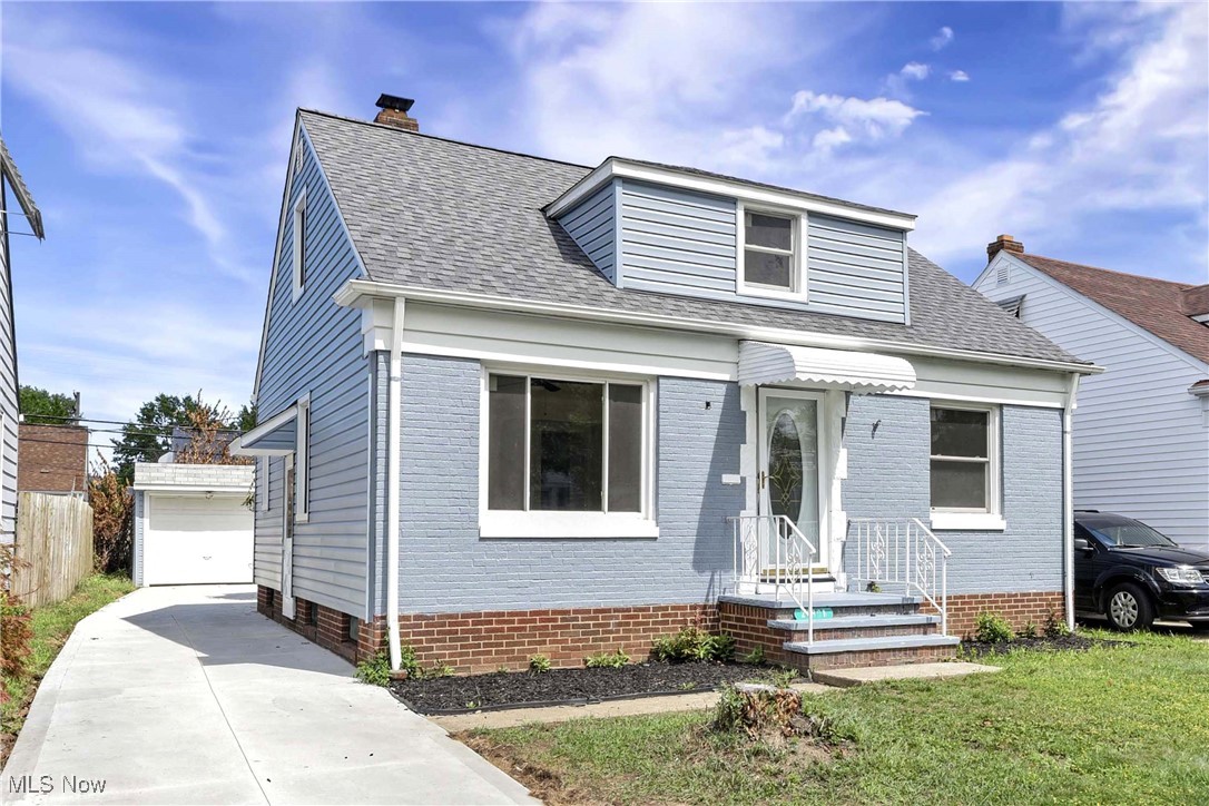 Prepare to be moved! Welcome to 20801 Morris Avenue, Euclid, OH 44123—an inviting Cape Cod home that offers tasteful improvements while preserving its original charm. From the moment you arrive, you'll notice the newer concrete driveway, newly installed roof and freshly painted exterior, setting the tone for the thoughtful updates within the home. Step inside to a bright and open living room with newer flooring that extends throughout the entire first and second floor, paired with a freshly painted interior that creates a clean, inviting atmosphere. The newly updated kitchen showcases sleek modern cabinets, generous counterspace, and a cozy breakfast nook—blending style and functionality for everyday living and effortless entertaining. Off the main hallway, two bedrooms are separated by a newly renovated full-size bathroom, providing comfort and privacy for family or guests. Upstairs, you'll find the spacious primary suite complete with a large bathroom featuring a walk-in shower and spacious vanities. Downstairs, you'll find a newly updated, partially finished basement—ideal for a family room, home gym, or office—with plenty of potential for customization. Step outside to enjoy a clean, partially fenced backyard that offers a blank canvas for outdoor living. Whether you envision creating a relaxing patio space, setting up a play area, starting a garden, or entertaining friends and family, this backyard has the potential to become your private outdoor retreat. Other recent updates include the AC condenser installed 08/2025. The detached one-car garage provides parking along with additional storage space. Conveniently located just a short drive from I-90, the shores of Lake Erie, and close to Euclid Memorial Park. Affordable, move-in ready, and full of potential—this Euclid charmer is the perfect step into homeownership.
