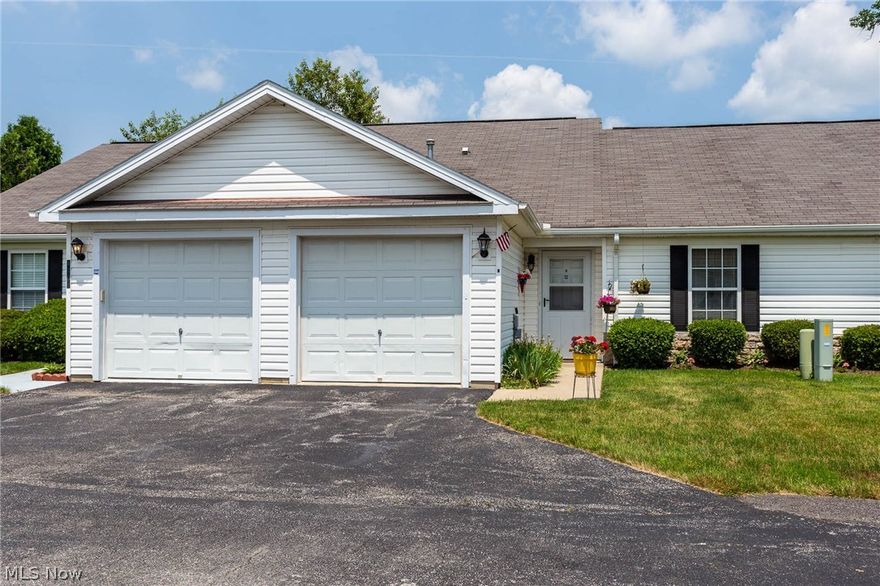 Maintenance free living in Clearview School District! This one floor, ranch style condo has two bedrooms and two full bathrooms. The living room is full of natural light and opens up to the kitchen with a counter for extra eating space. All appliances stay in the eat-in kitchen with plenty of cabinets and counter space. The master suite is spacious and has a walk-in closet.  No need to fill your attached garage with a snow shovel or lawn equipment, let the maintenance crew do the work for you! With a very quiet, small community and fantastic neighbors, you won't be disappointed in this cute condo.