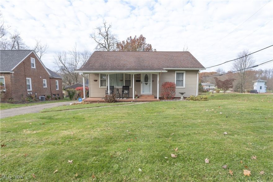 Welcome home to this 2 bedroom 1 full bath ranch home with 832 square feet. This home has a nice sized living room, an eat in kitchen with all appliances, a generous amount of cabinets and a broom closet. The two bedrooms and full bath finish off the main floor of this home. This home has great curb appeal and has a concrete covered front porch and nice sized yard to relax and entertain in. There is a backdoor and small porch to make it convenient to get to the garage and back yard. The basement comes with a walk out and lots of room for storage and glass block windows. The 2 car garage oversize garage offers you the space that's needed for your cars and any outside equipment/tools your bringing with you. The drive has enough space to turn around in to make it easier to get out. Silver park is also located across the street for your enjoyment. Furnace 2023, AC 2023, Living room flooring 2021, HWT 2024, Get ready to make this home your. Contact your favorite agent for your showing.