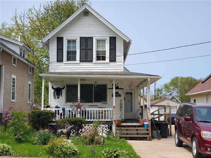 This is a 3-bedroom, 1-bathroom home that's now available for sale. It has a newer roof on the front of the house, a deck in the back yard, and a fenced-in back yard. The property also features a great room with cathedral wood ceilings and wood floors, which leads out to the deck. It's been family-owned for 50 years and is completely handicap accessible, with a wheelchair ramp to the porch and first-floor laundry. This home offers a comfortable living space that combines modern updates with classic charm.