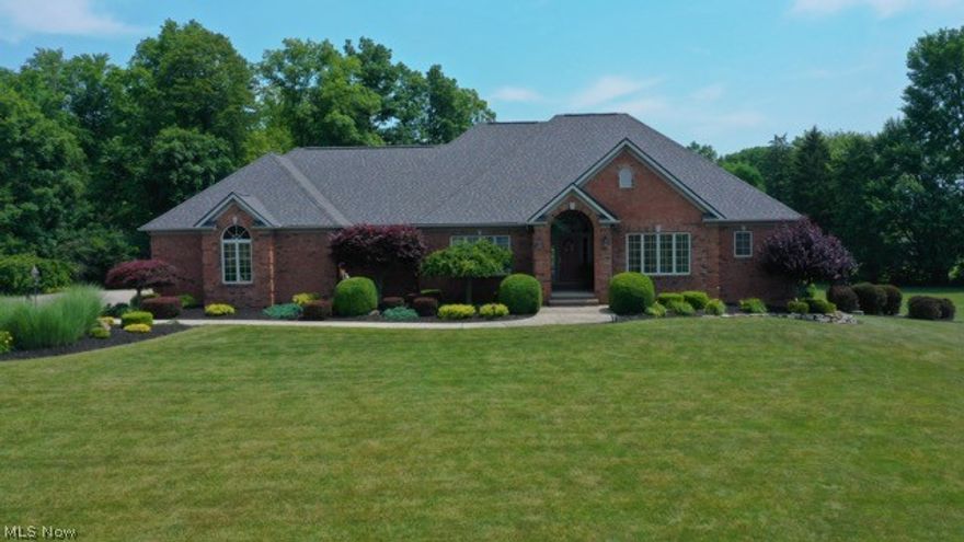 Welcome to this absolutely stunning home in the Olde Taylor Woods Development. This custom built home in Aurora is sure to please on over 2 acres. First floor living at it's finest with an amazing open concept floor plan and a beautiful entertainment area on the lower level.  Beautiful oak flooring throughout the first floor and custom Mahogany cabinets in the kitchen. The lower level boasts a bar, pool table, wine tasting area, and a workout room than can be used as an additonal office or bedroom.  Enjoy quiet evenings on your own private walkout patio. The home is hardwired with a sound system on both levels. The home has been meticulously maintained as well as the landscaping.  To say this home is beautiful is an understatement. Additional features include outside led motion detector ligthing. 
Furnace (Geo) dual zone 2023, A/C 2023, Roof 2022, Refrigerator 2024, All window treatments will stay with the home.
Audio and video security systems on premises. (Pool table negotiable)