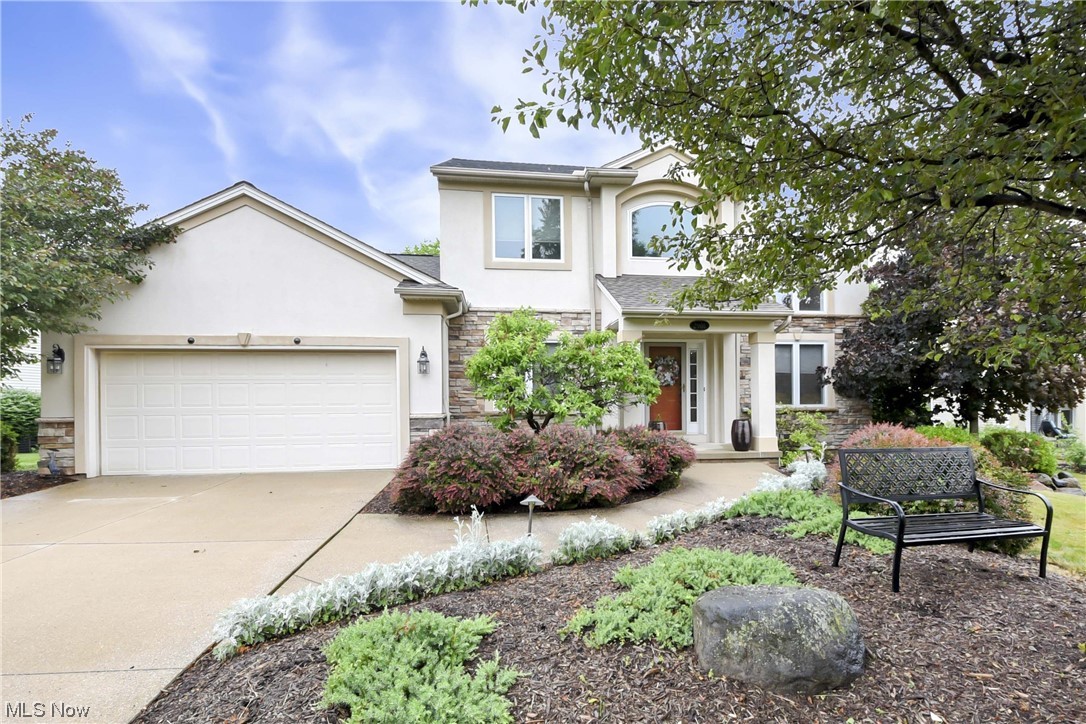 WOW! This move in ready colonial features so many wonderful upgrades, and sits in one of the most peaceful neighborhoods with a pond view! As you enter the open foyer, you will LOVE the two story great room with TONS of natural light and entertaining space. Open views into the LARGE formal dining area and which also leads to the cozy family room with gas fireplace! This is the perfect open kitchen / living concept you've been waiting for, with island seating, granite counters, high end custom cabinets, you will enjoy many family meals and memories in this room! Walk past the eat in nook and walk out the back sliding doors to a LARGE patio with the most peaceful and relaxing space you can imagine! A first floor master with high ceilings, large closet, and beautiful master bath that has double vanities and great walk in shower / soaker tub combo! Main floor laundry and a half bath complete the main level. Upstairs is two large rooms, a full bath and a large loft, perfect for a game room
