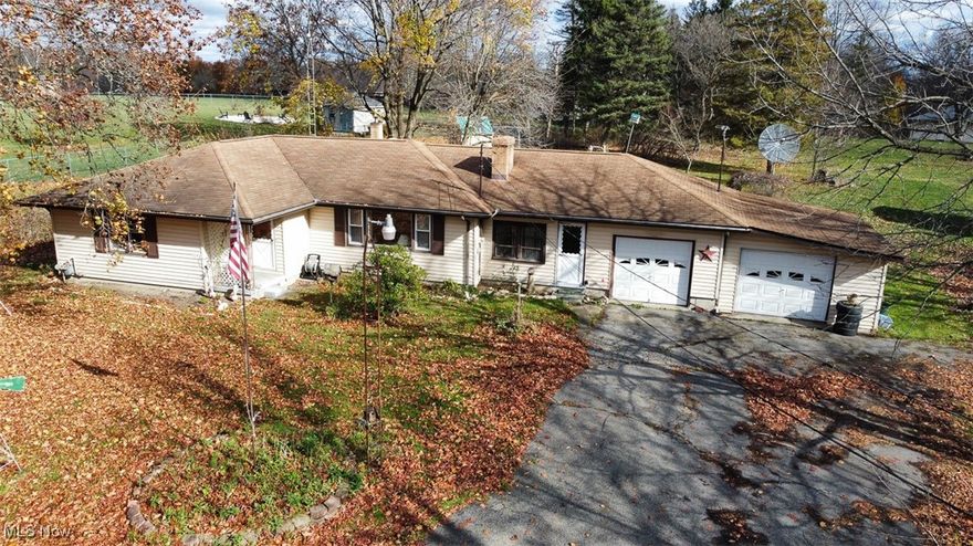 Ranch Home On 1.5 Acres. 3 Bedrooms, 2 Attached Garages, 18x14 Building. Public Utilities. Live Auction with Online Bidding on Real Estate. ABSOLUTE AUCTION, all sells to the highest bidders on location. ONLINE BIDDING BEGINS SUNDAY, DECEMBER 8, 2024 – 10:00 AM and AUCTION LIVE ON-SITE BIDDING WILL BEGIN THURSDAY, DECEMBER 12, 2024, 12:00 PM, REAL ESTATE SELLS AT 12:30 PM. Real Estate: 3-bedroom ranch w/ updated bath. Tile breezeway entry, 2 attached garages, rear sunroom. Eat-in kitchen, dining room w/built-in server/China cabinet. Large living room w/ fireplace. Replacement windows, full basement, FA gas furnace, and FA indoor wood burner. Central air. 18x14 outbuilding w/ overhead door. A nice 1.52-acre lot. Public water & sewer. The home will be open for viewing on auction day starting at 9:00 AM.