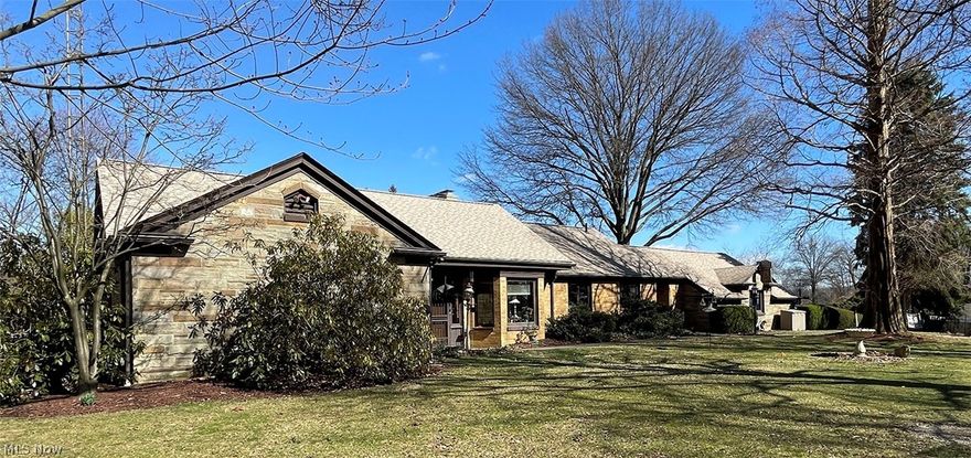 If you are looking for a secluded private setting with a terrific rear porch overlooking a valley, come and see this unique custom-built home. Quality features throughout this home. Sellers have maintained it well. Beautiful original hardwood floors in the living room, step-up dining room, and bedrooms. The living room features a marble-framed fireplace and walks out to the rear screened porch. Large family room with rustic corner fireplace, opens to the screened porch with BBQ grill built into a brick serving area. The primary bedroom wing has a private full bath and four total closets. The other two bedrooms feature a Jack and Jill bath with each bedroom having their own half bath. Recent updates include a new shingle roof in 2020, Chimney work in 2019, New gutter guards in 2019, Basement waterproofing in 2019, a hot water tank in 2021, and a new gardening storage shed in 2019. Gas Budget $139 a month. The electric AEP monthly average is $90. Water and sewer $39 quarterly. Secluded setting with an open floor plan, sellers have enjoyed the setting with no curtains. For those who may feel the need for more privacy, all drapes and curtains are cleaned and hanging in the attic. Attic is spacious with strong pull down steps, stand-up room, and a central air conditioning system. The gardening shed has 30 amp electric. Two lots totaling 1.04 acres have large stately trees and mature flower and gardening beds.