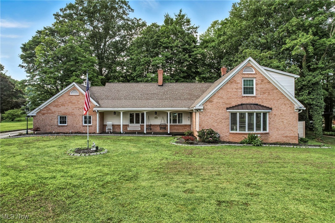 Colonial with a modern flare located in a desirable Salem neighborhood! This beautifully updated home features a large, remodeled living room with lighted bookshelves and an electric fireplace, a formal dining room, and a convenient first-floor bedroom/office with a full bath. The updated kitchen is appointed with quartz countertops and newer stainless appliances. The cozy family room boasts a vaulted beamed ceiling, and a gas log fireplace. Enjoy the convenience of a first-floor laundry. Heading up the open stairway, you will find the primary bedroom with double closets, two additional bedrooms with large closets and access to attic storage. The basement includes a walk-out stairway and third full bath. The new privacy fenced backyard is a great place to relax or entertain. New hot tub, composite deck with LED lighting and a stamped patio. Many updates in the last three years, such as new flooring, interior paint, remodeled laundry room. lighting, window blinds and privacy fence- just to name a few. Offering a two-car attached garage and 2,559 sq. ft. of living. Security cameras stay. Schedule your viewing today!