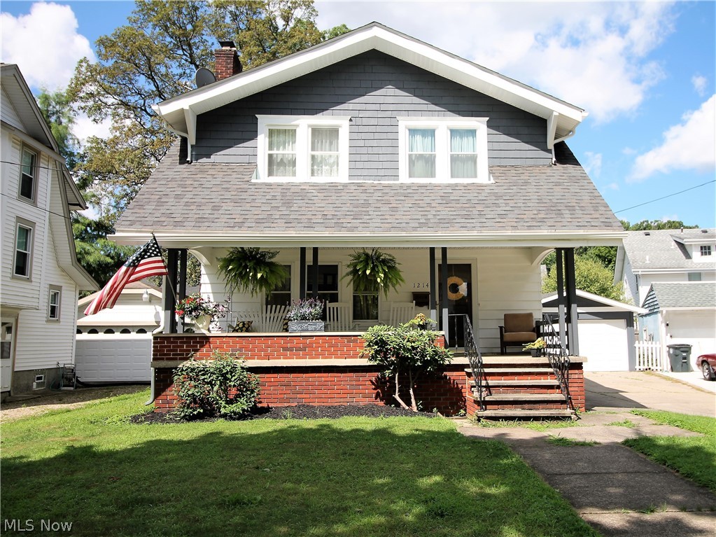 Pristine beauty in this charming remodeled and freshly painted home. Come in from the gorgeous covered huge front porch offering a place to just relax and enjoy. Enter into the living room, dining room and kitchen, offering modern light fixtures throughout this fabulous home. The living room offers a cozy setting that is open to the dining room area. The remodeled bright, white kitchen has abundant of custom made cabinets and are soft close (2020), countertops are Corian marble finish (2020), stainless steel appliances, new sink, new stove (2020), new flooring and gorgeous new French doors offering natural sunlight to shine through leads to the new back deck for another place to cook out, entertain or relax. Half bath fully remodeled (2019) finishes the main level. Upstairs you will find a fully remodeled bright bathroom (2019) and three large bedrooms with hardwood flooring. There are new steps going down to the finished lower level which offers new carpet (2020) and more room to ent