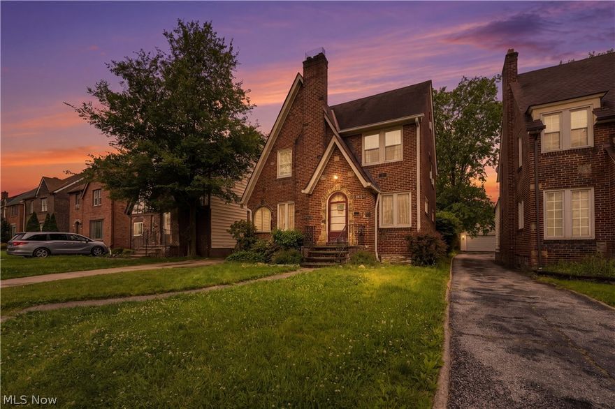 Welcome to this charming mostly brick Colonial in the heart of Cleveland Heights, offering timeless character, fantastic curb appeal, and a prime location near shopping, dining, parks, and more! Surrounded by beautiful gardens along the front and side of the home, this property makes a stunning first impression from the moment you arrive.
Step through the front door into a spacious living room and formal dining room featuring beautiful hardwood floors and a cozy fireplace, creating the perfect setting for everyday living and entertaining. The home also offers a large eat-in kitchen with plenty of space for cooking and gathering.
The second floor features three comfortable bedrooms, a full bathroom, and an additional bonus room that can easily be used as a fourth bedroom, home office, playroom, or flex space to fit your needs. Continue up to the third floor where you’ll find a large private bedroom offering even more living space and versatility.
The basement includes a generous recreational area along with a partially unfinished section containing the laundry and utility rooms, providing plenty of storage and functionality. Outside, the home sits on a large lot with a huge backyard full of endless possibilities for entertaining, gardening, play areas, or future expansion. Completing the property is a two-car detached garage.
A wonderful opportunity to own a spacious home with charm, flexibility, curb appeal, and incredible potential in one of the area’s most desirable neighborhoods!