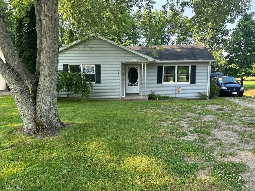 Such great Curb Appeal! 2 bed 1 bath ranch home on crawl space.  This is a simple and cozy home on a village lot. 2 sheds, rear deck, easy to update,  Laundry off kitchen. Bring your decor ideas and make this one a great home!!
 Seller has received multiple offers and is requesting highest and best offer by Monday June 24th 2024 at 10 AM