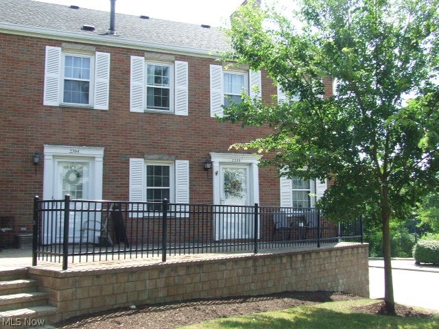 Adorable, spotless 2-bedroom, 1-1/2 bath Townhouse Condo ready for you to move right in! First floor entry from patio into living room/dining room combo with lots of windows for natural light, engineered wood, waterproof vinyl coated floor, ceiling fan and coat closet. Down the hall to the stainless steel applianced kitchen with double sink, oak cabinets, breakfast bar, ceramic tile floor and colorful backsplash that looks like tile but is actually vinyl wallpaper (so easy to remove/peel off if you don't like it). Down a short hall to main bedroom with ceiling fan and newer sliding doors to private balcony. The white "brick" behind headboard is also stick-on panels in case you want to remove it/easy peel off. Next is the second bedroom which is currently set up as an office but has a closet. There is a full bathroom with deep, soaking tub, oak vanity and ceramic tile floor. Also, across the hall is a half bath/powder room, also with oak vanity and ceramic tile floor. Down the stairs and to the right is the laundry room with utility sink, furnace and hot water tank. To the left of the bottom of the stairs is an attached oak cabinet and short hallway for more storage, leading to the attached garage with opener and another closet for even more storage. Directly across from garage is some extra parking plus some other areas for guests. Updates include tub 2016, furnace 2017, hot water tank 2017, central air 2018, all new windows 2019, flooring 2021. So close to riverfront/walkway, hotel, restaurants, shops, Front Street Festivals, entertainment and expressway. What more could you want?!?! Make your appointment today to see your new HOME!