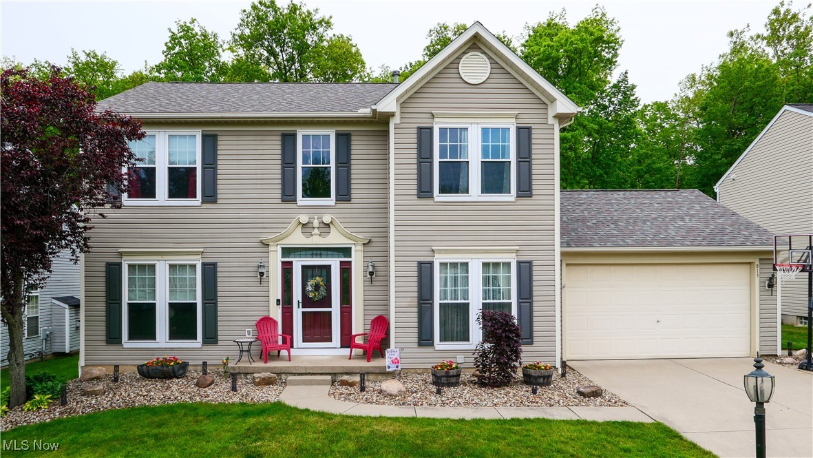Move-in ready home with a spacious open floor plan and quality finishes throughout. The main level features hardwood flooring and a modern kitchen with granite countertops, stainless steel appliances, under-cabinet lighting, and ample cabinet space. Just off the kitchen is a large patio that overlooks a wooded backyard.
The two-story foyer opens to a formal dining room and a home office with glass French doors and built-in shelving. Upstairs includes a large primary suite with a walk-in closet and a tiled shower with glass doors, along with two additional bedrooms, a loft area, and a full bath.
The fully finished basement is perfect for entertaining, featuring a full wet bar with 2 mini fridges and a dishwasher, a full bathroom with custom tile and glass shower, and a cozy space ideal for watching TV, relaxing, or playing games. A separate laundry room and plenty of storage space complete the lower level.
This home in Greentree Village is near shopping, dining, parks, freeway and turnpike access and more!