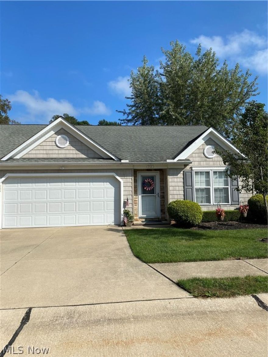 Very nice 2 bedroom, 2 full bath ranch end unit. Gas fireplace in living room, breakfast bar, partially fenced patio. All appliances stay.