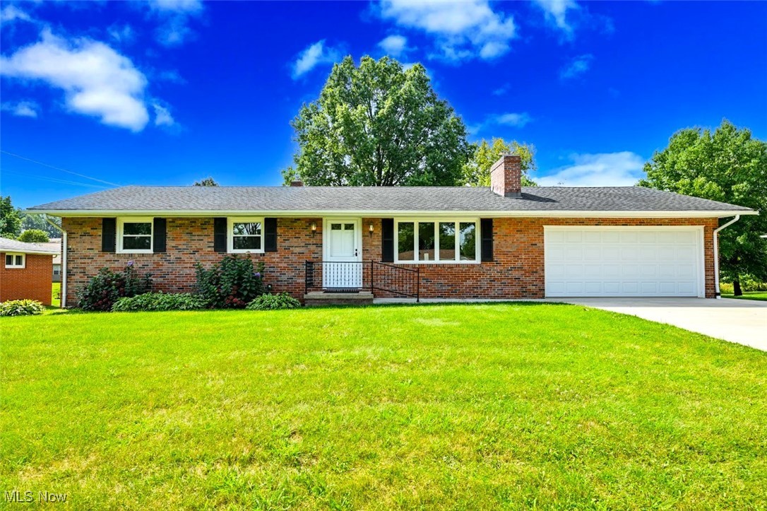 *Fabulous BRICK Ranch In Jackson Township Features 1744 Sq. Ft. of Finished Living Space Including 3 Bdrms, 2 FULL Bathrooms & Partial Finished WALKOUT BASEMENT! *Attached Oversized 2 Car Garage W/Nature Stone Floor & Back Patio On .45 Acres Of Land!! *Spotless, Meticulously Maintained & Pristine Condition MOVE IN READY!! *Updates Include: In 2024 --> NEW Grey Modern PLUSH CARPET W/Upgraded Padding, Nature Stone Garage Floor W/Lifetime Transferrable Warranty, Paint Throughout, Carpet In The Finished Basement, Gleaming Refinished Hardwood Floors, Lighting In Kitchen & Main Bathroom, Interior Bdrm Doors, Basement Bathrm New Floor And More! NEW H20 Tank 2022, ROOF 2011, 95% Lennox Elite Furnace W/Aprilaire Cleaner & Humidifier 2015 *Updated Vinyl Windows *Newer Concrete Driveway! *Walk In To A Living Room W/Grey Plush Carpet W/Upgraded Padding, Ceiling Fan, Coat Closet & Four 4 Ft. Tall Windows For Natural Light! *Straight Ahead Is The Eat In Kitchen W/Rustic 6 Light Wagon Wheel Wood, Rope & Black Accent, Speckled Glass FARMHOUSE STYLE CHANDELIER, Matching Ceiling Lights, Breakfast Bar, Kitchen Plank Flooring, Refrigerator & Stove W/Triple Window View To The Back Yard! *To The West Are 3 Bedrooms, One With New Carpet & The Other 2 W/Shiny Refinished Hardwood Floors, Sliding Closet Doors-1 Seven Ft. Wide *Main Full Bathroom W/Grey Cabinets, Dual Farmhouse RUSTIC Speckled Glass Sconce Lights, Matching Mirror & Walk In Shower *Want More Space? Wait, We Aren't Finished ~ HUGE ENTERTAINING ROOM In The Finished WALKOUT Lower Level!! Grand Recreation Room Showcasing A Brick Fireplace & Hearth, Tons Of Room For Full Sets Of Furniture/Tables That Walks Out To The Back Patio! *2nd Full Bathrm W/New Flooring, Shower, Commode & Sink *Spotless Large Utility & Storage Room W/Shelving *Updated 200 AMP ELECTRIC Service *Air Ducts Cleaned & Chimney Swept 2024 *Newer Garage Door & Genie Pro Opener *LIVE Video Walkthrough Tour ~
