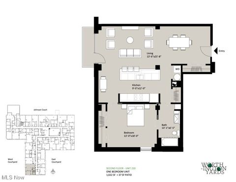 Tiny photo for 725 Johnson Court #220, Cleveland, OH 44113 (MLS # 5180108)