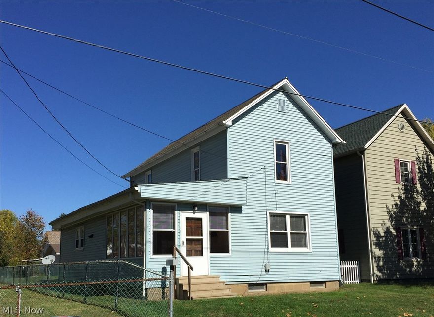 Nicely updated home in move in condition! This home has 3 bedrooms and a first floor bath and laundry room. The kitchen includes all of the appliances. There is an enclosed front porch. Brand new paint and flooring throughout. Nice level lot with a storage shed and additional parking out back. Immediate possession!