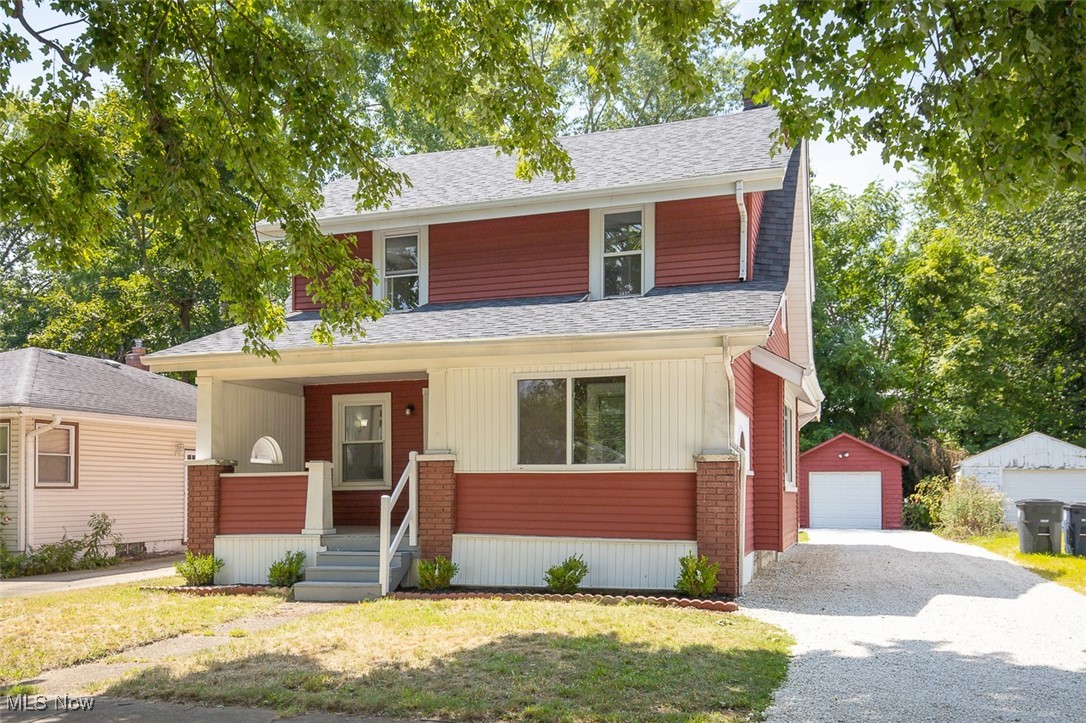 WOW - What a deal for this newly updated 3 bedroom 2 bath Colonial in West Akron! This 1927 charmer has
original built-in cabinets in the dining room and kitchen. Updates include: new roof, fresh paint, new carpet, new
lighting and ceiling fans, updated second floor bathroom with dual sinks, fresh gravel drive, and new
landscaping. There is also a freshly painted one car garage. This is truly a move-in ready home for under $120,000