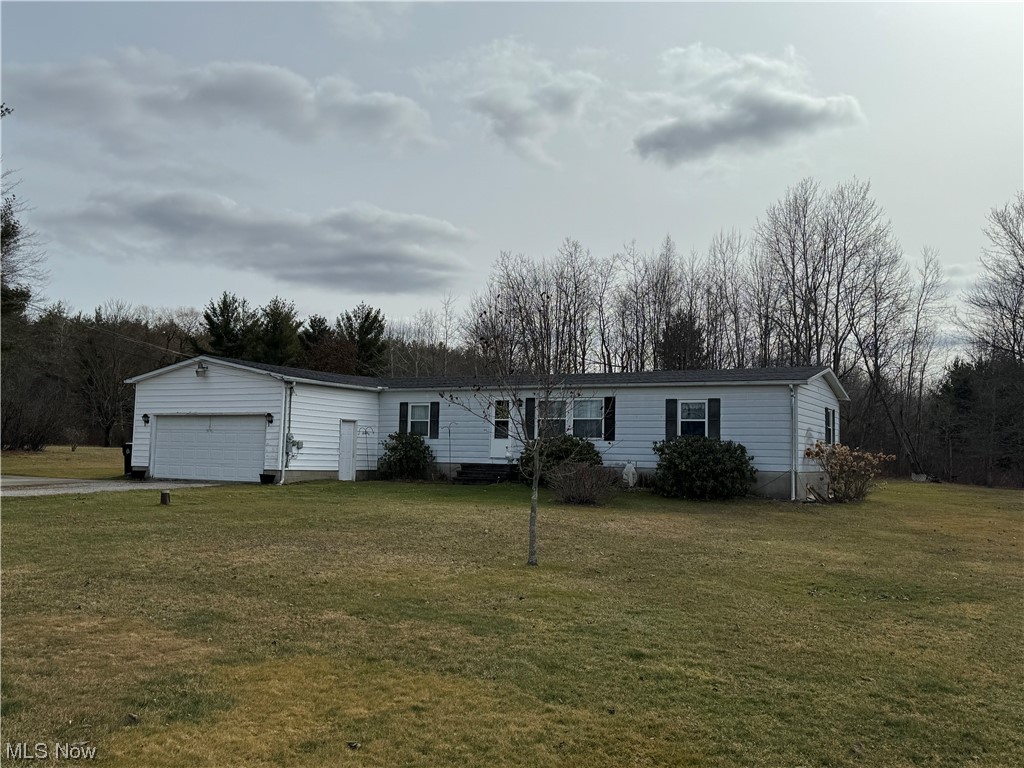 Cute 3 bedroom 2 full bath home with cozy kitchen and dining area and living room and big family room off of 2 car attached garage with deck off back of family room overlooking your 3+ acres. Enjoy your morning coffee or grilling your dinner on the deck ....big yard gives you plenty of room for family picnics and then over 2 acres of woods to go enjoy nature and take a walk. Great location ..paved road in Jefferson Schools.