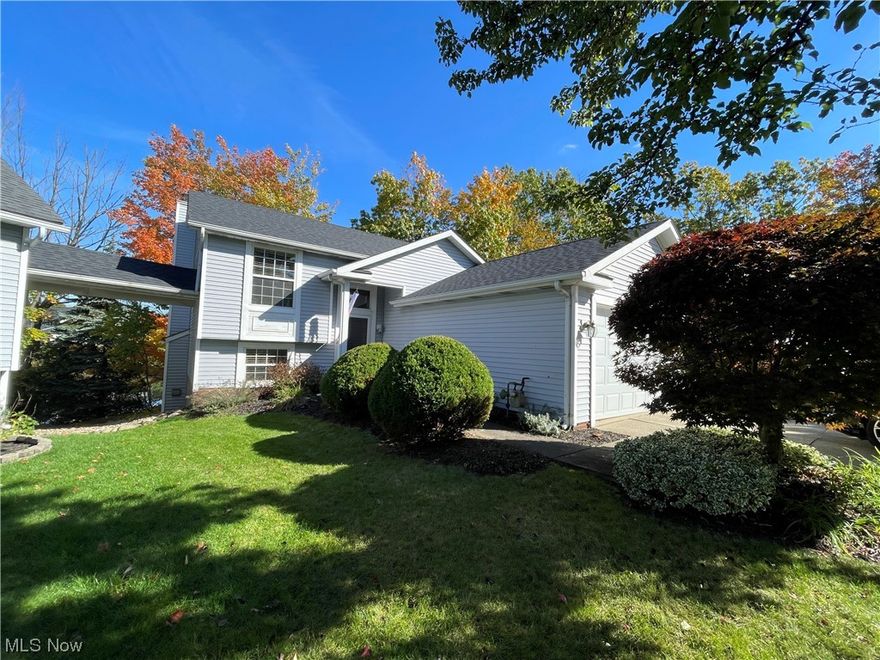 We welcome you to this beautiful Country Scene free-standing condo located on a quiet cul-de-sac. Overlooking a pond, this property offers 1800 ft of living space, which includes a great room and lower-level family room! The wood flooring, vaulted ceilings and views of changing seasons make this space very comfortable. The large and open main floor plan includes a formal dining room, living room, kitchen and main bedroom en suite with full bath and walk-in shower. In the lower level you will enjoy the gas fireplace in the family room which walks out to generous decking where you will enjoy the fresh air and nature. In addition, the lower level features two additional bedrooms, the second full bath and laundry room. The property has been well cared for and maintained by current owner with fresh paint in many rooms. The low maintenance fee also makes this very attractive and affordable. A new roof was completed in 2022 and the hot water tank and garage door have also been replaced.