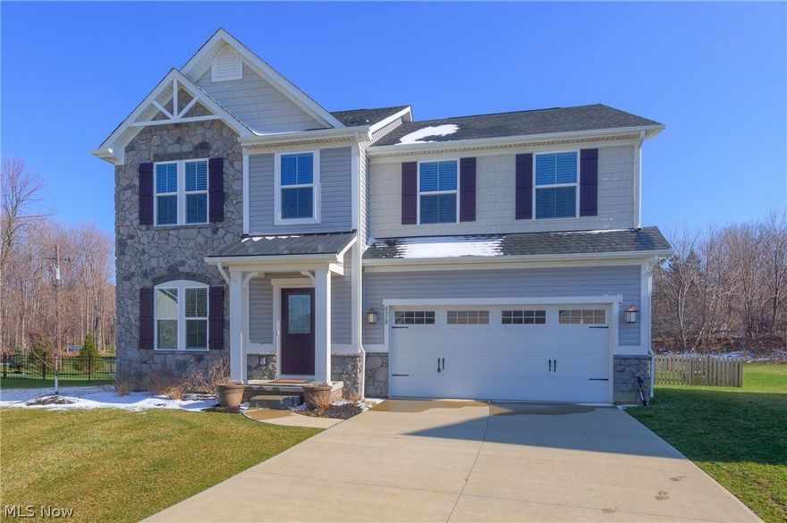 Beautiful Newly Built Colonial with Spacious Open Floor Plan! The Main Level features a Spacious Family Room that opens to the Gorgeous Kitchen Featuring Custom Maple Cabinets & Granite Countertops. A Two Tier Breakfast Bar Connects to the “Morning/Florida” Room which offers plenty of Versatility. Sliding Doors then lead to a Back Patio perfect for Summertime Grilling.  Formal Dining Space is also Connected to the Kitchen via a Short Hallway including a Large Pantry.  French Doors Open to a Bonus Room near the Front Entrance that would make for a Perfect Study/Office. Second Floor Includes a Master Suite w/ Dual Walk-in Closets and a Full Bath w/ Double Vanities, Stand Alone Shower and Soaking Tub. Super Desirable 2nd Floor Laundry Room w/ Newer Washer & Dryer Included! Three Additional Bedrooms, One w/ French Doors Opposite the Master Suite may be used as a 2nd Floor Family Room. Hall Bath w/ Double Vanities & Large Walk in Closet Complete the Upper Level. Lush, New Mohawk SmartStrand