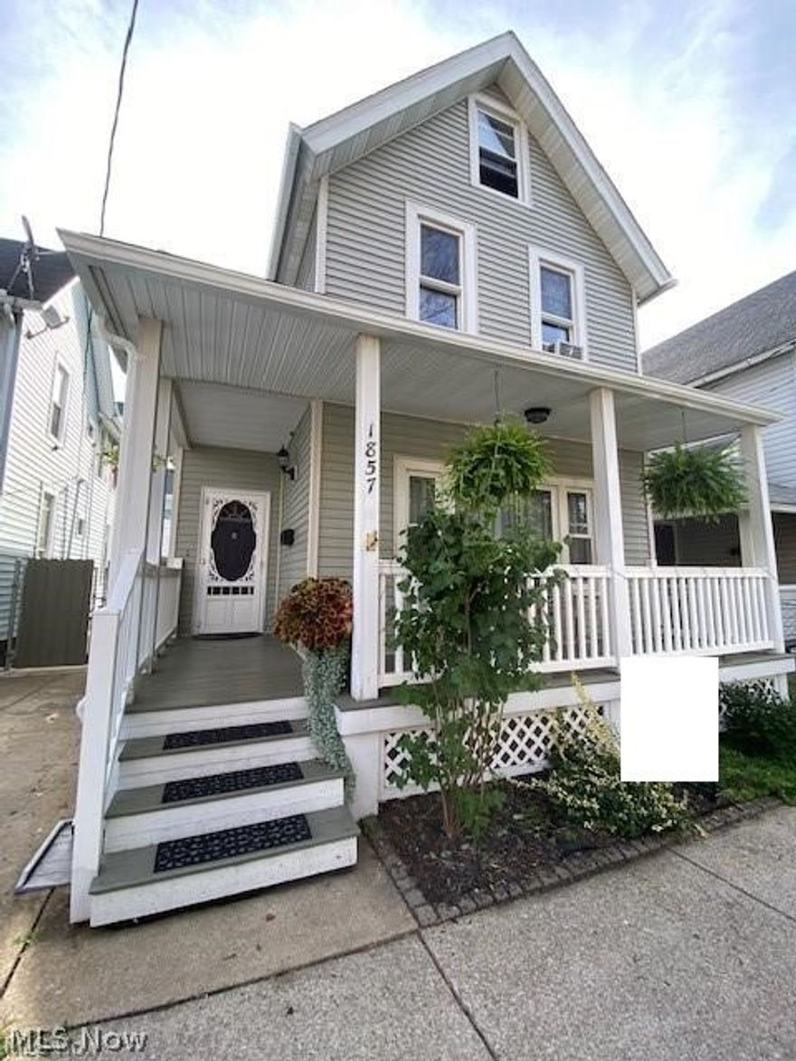 At the Detroit-Shoreway/Ohio City border, this well-maintained 4 bd/3 bath home with fully fenced no-mow lawn has had numerous recent updates. Among them, a brand new roof & gutters/downspouts (2022); updated kitchen with butcher block countertops, low-profile microwave, and addt'l cabinets (2022); and a beautiful electric fireplace with mantle & custom built-ins (2022). The main part of the house is downstairs with 2 bedrooms. The addt'l suite with eat-in-kitchen can be used as a 1 bd rental or simply re-install one door to return to a true single family! Central air throughout home, incl in finished attic (furnace and C/A 2014); laminate flooring on most floors; several custom blinds; crawl spaces insulated & encapsulated; Ring indoor & outdoor security! Pride of ownership from top to bottom...just move in and enjoy while generating income! Close to Edgewater Park, Gordon Square, Ohio City, and all highways.