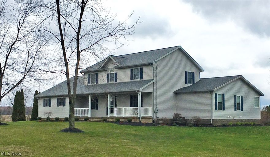 Spacious 1-owner home on 4.3 acres - First floor master suite addition approx. 3.5 years ago. Features large tile walk -in shower, garden tub, double sinks and French doors to rear deck - Beautiful kitchen remodeled in 2017 with new cupboards, granite countertops, counter bar plus dining area. Home also boasts a remodeled living room with floor to ceiling tile fireplace, front foyer, form al dining room and sitting room. 1st floor laundry plus 1/2 bath - 3 rooms & hall bath up plus 2nd master suite w/private full bath - full basement under main home and crawl under addition - finished lower level family room plus great storage areas - 2 FA gas furnaces and CA - Approx. 24x48 Trex deck new in 2017 plus hot tub and above ground pool - 20x30 Pole building with concrete floor - Concrete drive, covered front porch and 2-car attached garage. Fantastic home for entertaining! (Additional info: Mostly all updated flooring within last 3 years - Shingles in 2017 - Trex deck & pool in 2017 - hot tub approx. 3 years old - Commodes 2 years old - Garage opener in 2017 - AC unit in main home 2017 - Rear sliding door and kitchen window 2017)