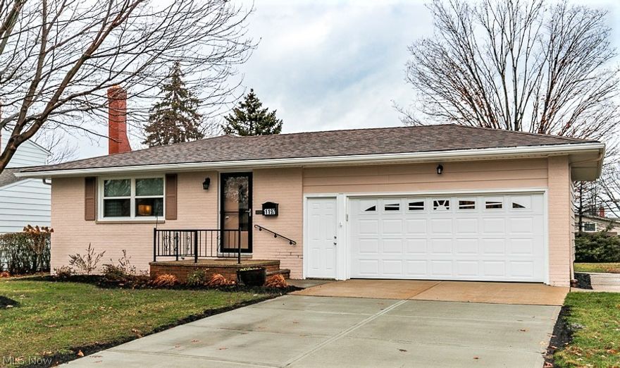 Extensively updated 3 Bedrom Ranch home with open living space to Living Room, Dining Room and Kitchen.  Large updated Kitchen with dining island and loads of cabinet space.  The Family Room offers a quiet spot to relax and has a door to the rear Patio overlooking the spacious back yard.  All bedrooms have beautiful hardwood floors and light blocking window blinds for a peaceful rest.  The main Bathroom was recently updated with a new vanity, top, tile floor and lighting. Lower level has a large carpeted Rec Room and a second full Bathroom with shower.  Also a large unfinished area with the laundry and mechanicals along with great storage.  Updates include windows & lighting '17/ furnace, bathroom updating, refin hardwood flrs, tile Foyer, new kit floor, interior painting '18, A/C, wall oven, interior doors, garage door, exterior paint, basement carpet, window blinds & curtains, partial driveway '19.  Previous owner replaced roof in 2014.  Close to schools, shopping, medical and freewa