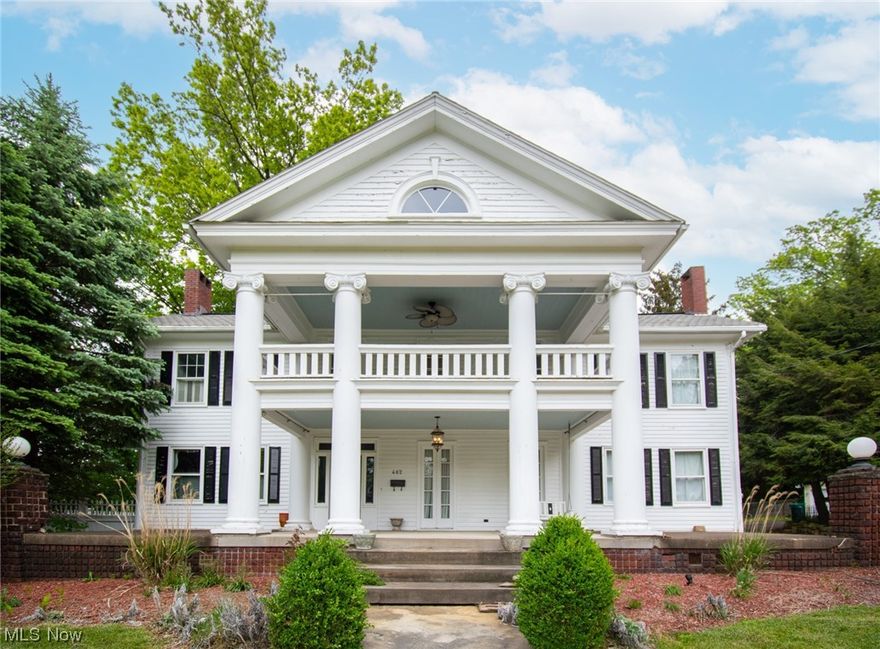 First impressions do matter. You will fall in love with this home's Greek Revival style.  Located on Historical S. Lincoln Ave, this charmer features 4 bedrooms and 2 1/2 baths. Close to all the shops and restaurants downtown, the public library & Sebo Stadium. This home features many modern amenities such as updated electrical and central air. Entertain friends & family or relax on one of the many outdoor porches. Relax on the spacious 2 story porch with fans or enjoy rear deck views of a football game. Inside the house is a pleasing design featuring 4 fireplaces and wood plank flooring. There is a light & bright formal living room, cozy TV room, formal dining room, updated eat in kitchen, 1st floor laundry & attached 2 car garage. A beautiful century home in the heart of Salem! *Back on market due to no fault of seller.