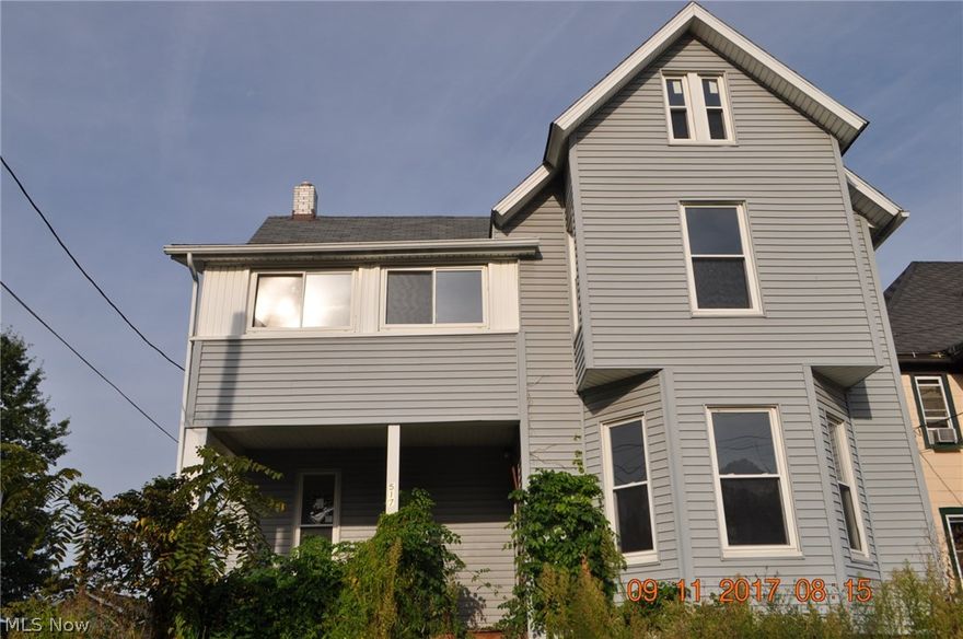 Very spacious residential home that has been converted to a duplex.  It can easily be converted back to add additional bedrooms or left as a duplex.  Needs some work but would be a great home or duplex.   Has newer windows and roof.