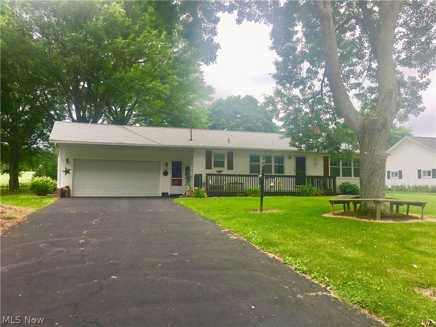 Roof Shingles, siding, windows and furnace all new in the last five years. Whole house generator included as well as the hot tub. Cute ranch that is in a great location. Wooster Township elementary. Hardwood floors in some of the home. 24 x24 outbuilding with a single car overhead garage door and concrete floor. Bathroom has been updated with cultured marble countertops and shower, double sinks and paint. Nice half acre lot with a large back yard that butts up to a vacant field in behind the house. Wood burning fireplace in the living room with built in shelves and panelling that frames the space.