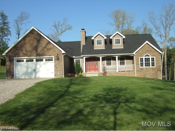 Amazing hidden treasure! 3 year old custom built home on 11+acs.Borders state hunting property & Veto Lake!MRights convey. Great room, dining, kitchen all open floor plan!Covered rear deck.Custom maple glazed Kitchen & Bath cabinets, hand scraped maple floors, granite countertops in kitchen & baths. Stone WBFP w/gas ignitor,cathedral ceilings, central vac, 2 car attached heated garage, mudroom, Rec rm w/ FBAth could be 5th bdrm!Laundry rm could be 4th BDRM on 1st floor. Kitchen appl. stay! Over 1400 SF unfinished bsmnt/WRKShop with garage & man door...more. Elem: Barlow-Vincent Elementary Scho Elem/Bus: Y JrHigh: Barlow Vincent JrHigh/Bus: Y High: Warren High School High/Bus: N Fire: VOL Police: SHF ;SQFT=Fin L1:1950, Fin Bsmt:550, Fin Above:1950, Fin Total:2500, Unfin Bsmt:1400, Unfin Above:1400;GAR= 2 Car Att, Heated;PRKG= Off Street, RV Parking