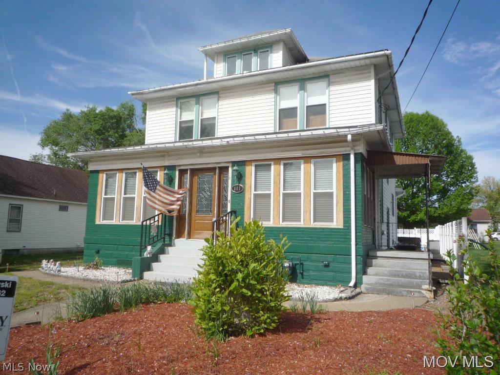 Beautiful Victorian style home with original Oak trim and hardwood floors. Spacious rooms. Built-in China cabinet in dining room. Replacement windows. Enclosed front porch has hardwood floors and was used as an office. Plenty of storage space. New 200 AMP beaker box. Average utilities: Gas $80, Electric-$100. Lots of charm and character! Large 2 car garage with extra parking spaces. Beautiful home. You need to see the inside. Not a drive-by! Elem: Belpre Elementary School Elem/Bus: N JrHigh: Belpre Middle School JrHigh/Bus: N High: Belpre High School High/Bus: N Fire: VOL Police: CTY PossFreeGas: N ;SQFT=Fin L1:1140, Fin L2:840, Fin Above:1980, Fin Total:1980, Unfin Bsmt:840, Unfin Above:840;GAR= 2 Car Det, Opener(s);PRKG= Off Street