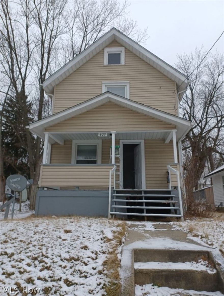Located on quiet street. Two bedrooms, dining, living, kitchen and one bathroom. The house is freshly painted, newer windows, new floors, updated bathroom, has gafrage and finished basement. Ready for owner live in or investor.