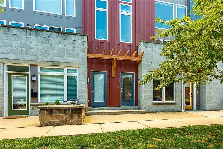 Why build? This rare find 3 floor townhome is better than new! Open floor plan... lots of light with a wall of windows with an unobstructed view of the lake (which are getting hard to find without getting on your roof) and smart electrical curtains. There is an 11x7 balcony right off the living room with lake views. The townhome has been upgraded with modern lighting and customized paint. The chef's eat-in kitchen has granite, custom backsplash, center island, and comes with all high end stainless appliances. The eating area includes shelving and wall of windows to overlook the balcony and lake. First floor ceramic floor laundry room. Speaker system. Master bedroom with custom shelving, modern lighting, and walk in closet. Master bath with granite double bowl vanity, jetted tub, and stand up shower. 90% efficient furnace and A/C. Close to Edgewater Park, restaurants, Gordon Square arts. HURRY WON'T LAST!!