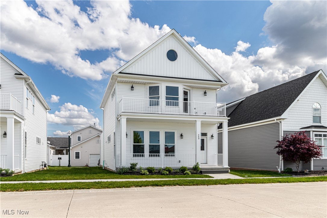 Step into this brand-new, never-lived-in 3-bedroom, 2.5-bath colonial located in Lorain’s premier waterfront community. The bright, open-concept main floor features durable, stylish vinyl flooring and a contemporary kitchen with sleek quartz countertops. The spacious living and dining areas are filled with natural light from floor-to-ceiling windows, creating a warm, welcoming atmosphere.
Upstairs, the primary suite offers a generous en suite with a walk-in shower, complemented by two additional bedrooms and a full bath — perfect for family or guests. Take in sunrise views or host unforgettable evenings on your private rooftop deck.
A full, unfinished basement provides ample storage and endless potential for customization. Located just steps from the Black River, Spitzer and Oasis Marinas, Lake Erie’s mile-long pier, and the lively Broadway District with restaurants, cafés, and Lorain Brewing Company — this home offers the best of modern living in a vibrant, scenic setting.