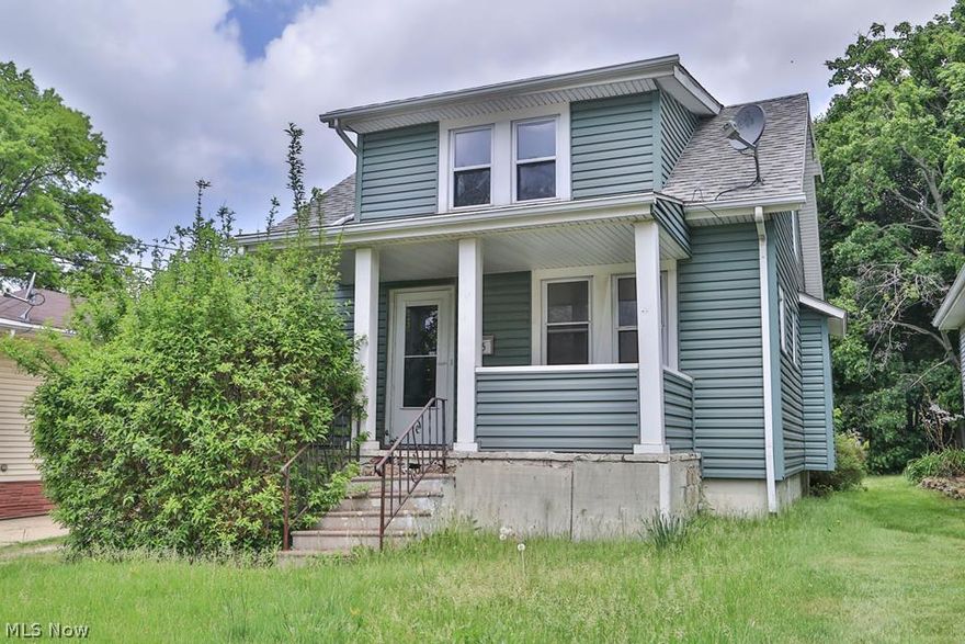 This home features new vinyl siding, newer windows, newer roof, no plumbing currently. Hardwood throughout under carpet. Big bay window off of dining room, basement has glass block windows and has been waterproofed. Updated electric-100 amp. Both bedrooms boast a walk in closet for plenty of storage.