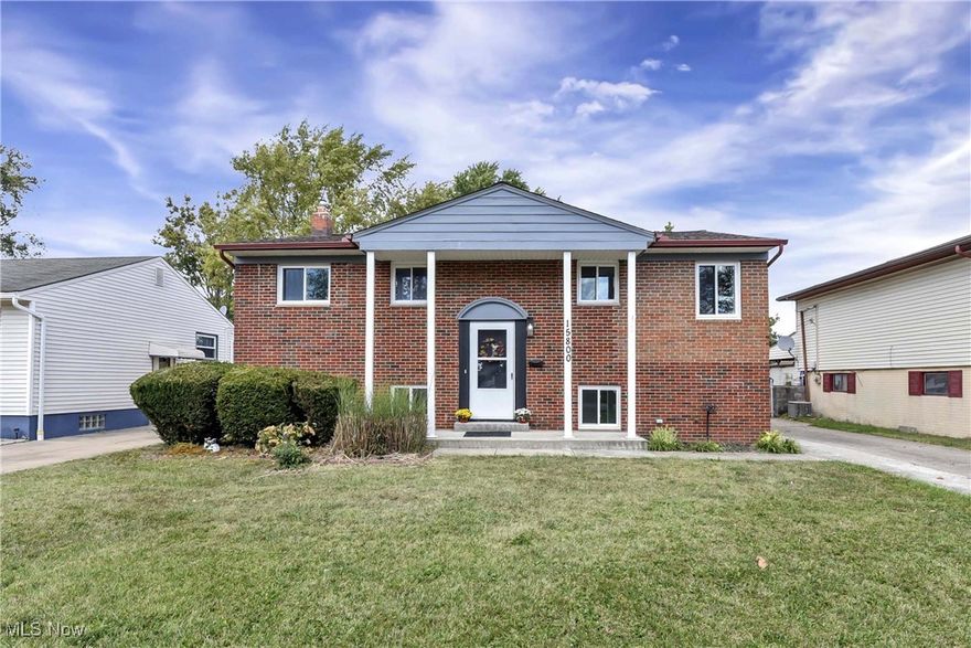 Beautiful Bi-Level Home Situated In The Heart Of Brook Park! Home Offers 5 Bedrooms, 2 Full Baths, In-Law / Guest Suite, Huge 2+ Car Garage, Large Covered Back Patio, Welcoming Front Porch & Over 1700 Sq Ft. Enter Front Door Into The Foyer. Upstairs Features A Large Living Room W/Hardwood Flooring, Ceiling Fan & Lots Of Natural Sunlight. Eat-In Kitchen Has Newer Ceramic Tile Flooring & Appliances Stay. Down The Hall Are 3 Bedrooms W/Hardwood Flooring & Large Closets. Beautiful Main Full Bath Has Been Completely Renovated. Lower Level Would Make A Great In-Law Suite Or Additional Living Space. Featuring A Kitchen, Family Room, Bedroom, Full Bath & Laundry Room. You'll Love All The Natural Light That Shines Throughout The Beautiful Brand New Windows. In-Law Suite Offers A Large Kitchen W/Gas Stove Hookup, Refrigerator (Stays) & Lots Of Cabinetry & Counterspace ~ Perfect For Holiday Gatherings Or Parties. Family Room W/Entertainment Insert Wall Would Also Make A Great Home Office Or 4th Bedroom. Guest Bedroom Makes This A True 5 Bedroom Home! Lower Full Bath Has Been Partially Renovated & Utility/Laundry Room Offers Washer Hookup, Electric Dryer (Stays), Utility Sink & Storage Space. Back Door Provides A Private Entrance To The In-Law Suite Or Exit To An Enormous Covered Patio Perfect For Entertaining. Spacious Backyard Allows Plenty Of Room For Gardening, Swing Set, Or Whatever Your Heart Desires! Firepit Stays! Large 2+ Car Garage & A Huge Driveway Perfect For All Of Your Friends & Family To Visit! Updates Include: HVAC (2017), Water Heater (2025), Windows Throughout (2025), Gutters On House & Garage (2025), Fully Renovated Main Bath (2025), Partially Renovated Lower Level Full Bath (2025) & Microwave (2024). You'll Love The Location Of This Home - Convenient To All Highways, Downtown Cleveland, Shopping, Entertainment, Metro Parks, Recreation Center, Playgrounds & Hospitals! Make This Home Yours Today!