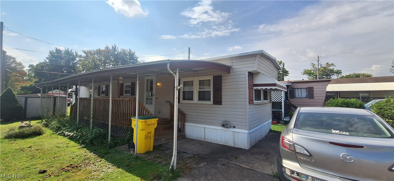Estate sale! Well maintained mobile home in the Miller Mobile Home Park. The home has 2 bedrooms, 1 full bathroom, 672 square feet of living space, and a wood deck. In suite laundry. Exterior storage shed. The trailer needs little to no work to be move in ready, so either add your personal touches or just move right in. 55+ community, and all residents must be approved by Horizon Land Management prior to moving in. Landlords are welcome, trailer can be rented to approved applicants. Being sold as is, the estate will not make any repairs or remove any of the remaining personal property prior to closing. No sight unseen offers, seller financing, site subject to offers, wholesaling, assignment clauses, etc.. Offers with any such terms will be rejected or ignored. Email broker for a video walk through of the property.