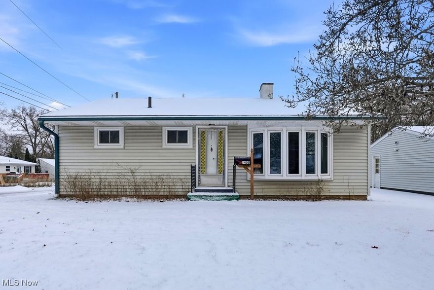 Great investment opportunity! Well maintained 3 bedroom ranch in Cuyahoga Falls, featuring a spacious lot with potential for subdivision and future build opportunity, subject to approval thru the city.  Spacious living room and eat in kitchen. Basement can be easily finished and currently has a shower. Nice curb appeal with a bay window and 2 car garage. Covered deck and fully fenced yard. Great area with easy access to expressway. Updated furnace, c/a, windows, and roof updated/guestimate 2000/2005. Priced to sell! Seller is selling "as is" will make no repair/s.