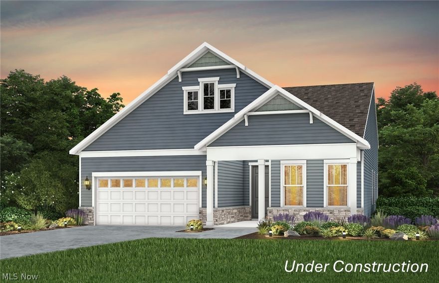 The Retreat at Port West offers convenient ranch-style living with low-maintenance ease. Experience luxury living at 417 Clipper Ct in Avon Lake, Ohio. This new construction home features 2 bedrooms, 2 bathrooms, and a spacious kitchen open to the gathering room, creating an ideal layout for everyday living and entertaining. This community is complete with a swimming pool and offers easy access to local shopping, dining, I-90, and everyday conveniences. Thoughtfully designed with functionality and comfort in mind, this home is built for the way you live.
