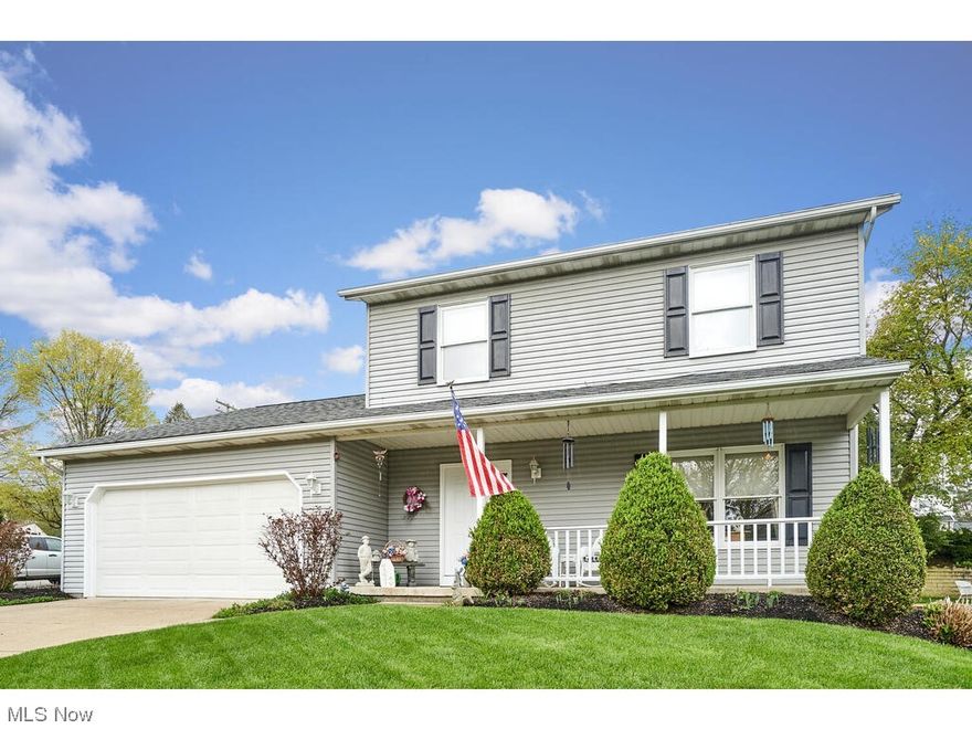Beautiful Colonial in Cuyahoga Falls. This house is a must see! The first floor offers the much sought after open concept. The spacious eat in kitchen with granite countertops and the connection to the family room with vaulted ceilings is great for entertaining. The family room also has a beautiful gas fireplace for those chilly nights. The sliding glass doors off the family room open up to a large patio with a vinyl fenced in yard and views of the stunning Perennial Garden. The first floor also offers a formal dining room and living room for those elegant or holiday get togethers. The upstairs is the bedroom level. The master bedroom has a full master bath and ample storage. The other 2 bedrooms are great size and have easy access to the other full bath. The basement has endless possibilities. Along with the laundry room it could be a man cave, playroom, exercise room or a combination, the list goes on and on. Don't miss out, schedule your showing today!