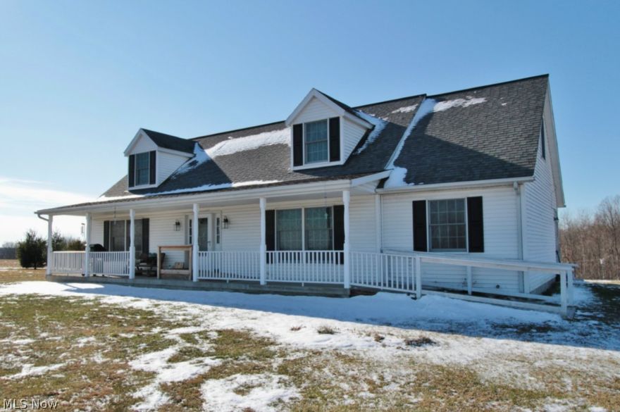 Country living at its best. Almost 21 acres surround this 2003 uni-built home. Beautiful upgraded kitchen , Large master suite on first floor along with 2nd bedroom. and 2 full baths. The second floor offers 2 more huge bedrooms with another full bath. Home offers a wonderful setting. Half woods and half open and it backs right up to the Tri Valley Wildlife Area. Sellers will transfer any mineral rights that they own, but buyers must due their own due diligence on said mineral rights. Call today for your personal showing.