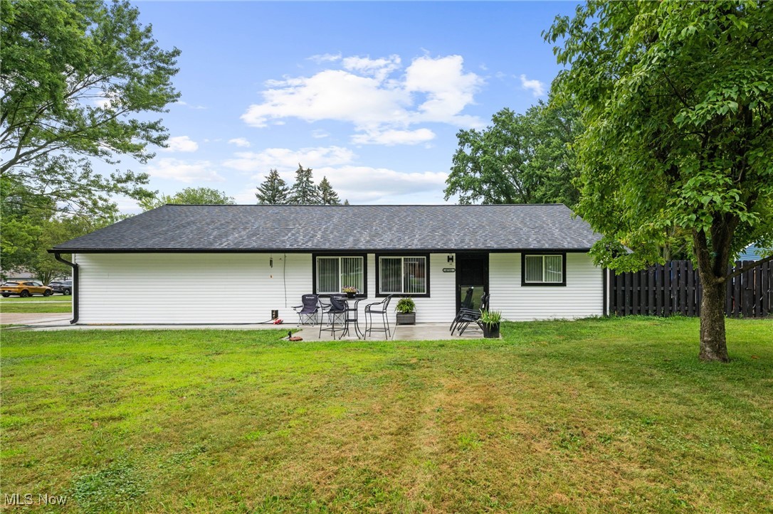 Welcome to your dream home! Located in the highly desirable city of Middleburg Heights, this beautifully renovated 3-bedroom, 2-bath ranch offers style, comfort, and peace of mind with every detail thoughtfully updated within the past year. Enjoy major upgrades including brand new roof, siding, HVAC system, plumbing, and electrical - giving you the confidence of turnkey living. Inside, you’ll find an open and inviting layout with brand-new flooring, fresh paint, and two fully remodeled bathrooms, including a gorgeous tile-surround shower. The kitchen is a true showstopper, featuring high-end appliances, quartz countertops, and a deep stone farmhouse sink that brings both elegance and functionality. The convenience continues with a brand new washer and dryer combo - efficient, space-saving, and ready to go. Step outside and discover even more to love: the fully fenced backyard offers privacy and space, complete with two separate patios perfect for relaxing or entertaining. One patio is conveniently located just off the primary bedroom through sliding glass doors and includes a charming gazebo ideal for outdoor dining or a cozy lounge area, rain or shine. And for pet lovers, there’s a custom dog-washing station at the front of the home with hot and cold water, making muddy paws and bath days a breeze! With all living on one level, this home is perfectly suited for a wide range of lifestyles, from first-time buyers to downsizers, and everyone in between. Opportunities like this are rare in Middleburg Heights- there's nothing left to do but move in! Schedule your private showing today!