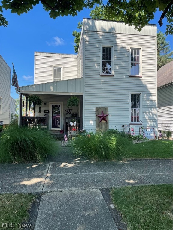 Welcome to this tastefully decorated 2-story home. The kitchen is great for entertaining which was remodeled in 2015 with custom cabinets, refrigerator and stove with an island and kitchen pantry. Off of the kitchen is the laundry room with storage cabinets. Living room and dining room are also on the first floor, living room has newer carpet and the dining room has a fireplace (not used) with painted floor. The master bedroom is off of the dining room with large closets, the walk-in closet could be made into 1/2 bath or full bath as the plumbing is already there. Walk up the stairs to the second floor with 2 large bedrooms and closets and a full bath completely remodeled. The yard is completely fenced in. There is a back deck off the porch and an above ground pool that is heated Also there is a 2 car garage that has been rewired. Utility averages: $65/gas; $85/water; $90/electric. Roof age top approx. 21 years/bottom 12 years. A/C 2006 and furnace 1998.