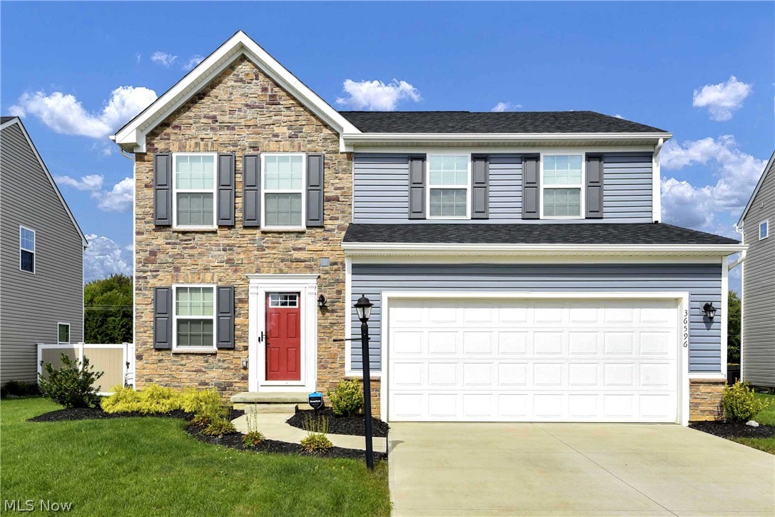 Beautifully maintained, and recently built home is only 2-years-old! This open floor plan has 3 beds and 2-1/2 baths. The main level features gray luxury vinyl flooring throughout. A morning room off the kitchen is perfect for relaxing but can also double as a dining area. The great room includes a large stone fireplace adjacent the kitchen which includes all new appliances and a walk-in pantry. Upstairs, the master suite is complete with a walk-in closet and connected bath with a luxury soaker tub. Gorgeous landscaping surrounds the home, and the back yard has a white vinyl fence for additional privacy. No updates needed! Move in ready!