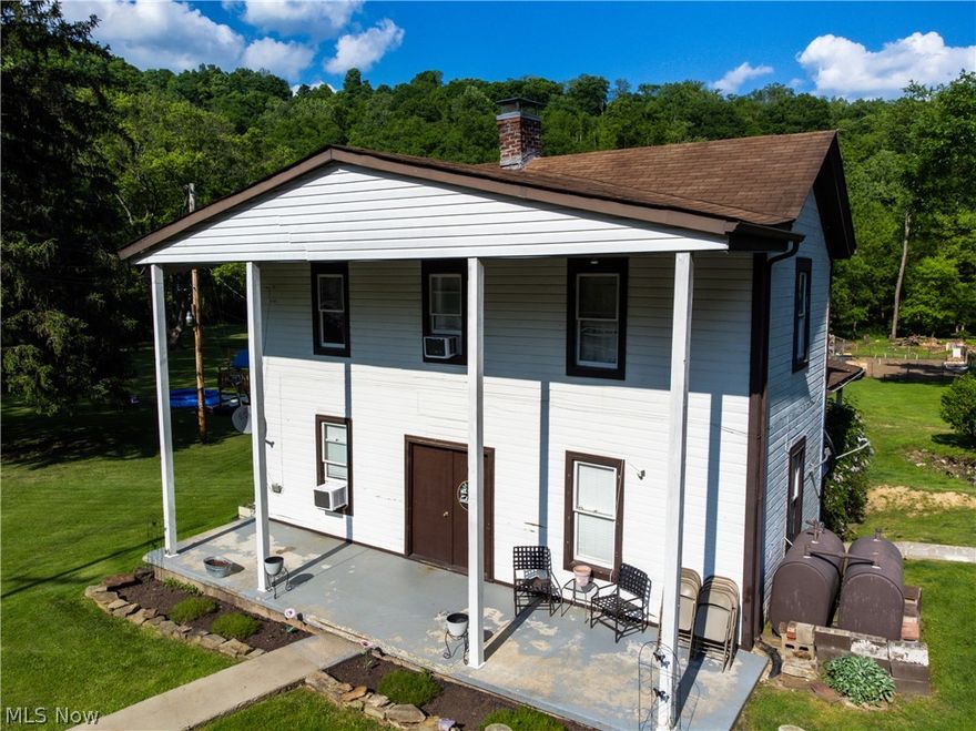 Beautifully maintained, 3 bed, 1 full bath, 2 story home that sits on 4.6 ACRES of FLAT, GORGEOUS LAND!! Located on Co Rd 7, Dillonvale, this move-in-ready farm house features a large, eat-in kitchen, 2 living areas, one for the tv and one for the playroom or turn it into a formal dining room if you'd like:) and a convenient, first floor laundry.  The walk-out basement is Dry-Locked and currently being used as a gym and has a brand new deep freezer that stays, plus a new hot water tank.  The huge backyard is truly breathtaking and includes a fenced in barnyard for all your favorite furry family members. With property on both sides of the road there is plenty of parking. Schedule a private tour today and don't miss the little paradise in the far left of backyard the owner cleared by the creek! Please allow 24 hours notice for showings, home is occupied.