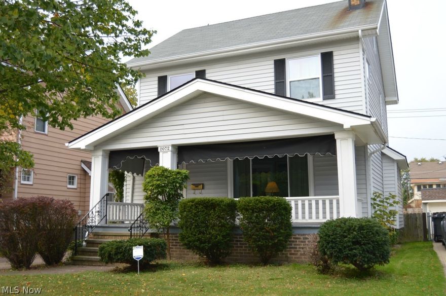 Bright & open.  Cherry hardwood floors, leaded glass china cabinets & wood burning fireplace.  Updated eat in kitchen  with 3 windows. Finished 3rd floor bedroom.