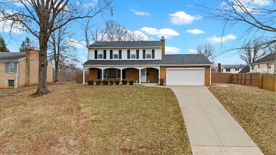 Two story Brick w siding 4 BR 4 bath (2 Full 2 Half) home in Woodland Park on Canterbury Drive. Full Basement w Fireplace. Living room w Fireplace / Eat in kitchen / Dining room / Family room / Large fenced in Back Yard.