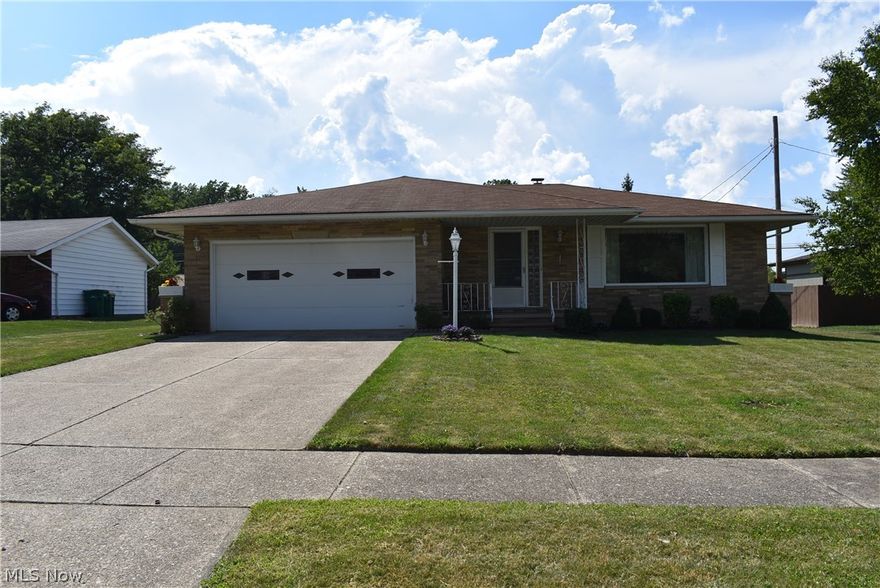 Solid Seven Hills brick, 3 bedroom, 1.5 bath ranch with a great back yard! Spacious living/dining room offer lots of natural sunlight. Eat-in kitchen with plenty of cabinets and a view into the family room. Relax or entertain in  the the family room and then head out to the 3-season enclosed patio. Three bedrooms, all with ceiling fans and hardwood floors (currently carpeted), plus another room that was added on, which could be a tandem 4th bedroom, office, playroom or fitness room. The basement with glass block windows is unfinished but offers many possibilities for finishing! Two-car, attached garage has been freshly painted, has a new garage door opener (Aug. 2020),  pull down attic access and a side service door. Recent updates include chimney tuckpointing (with original brick),  and hot water tank (2014). Don't wait on this one!