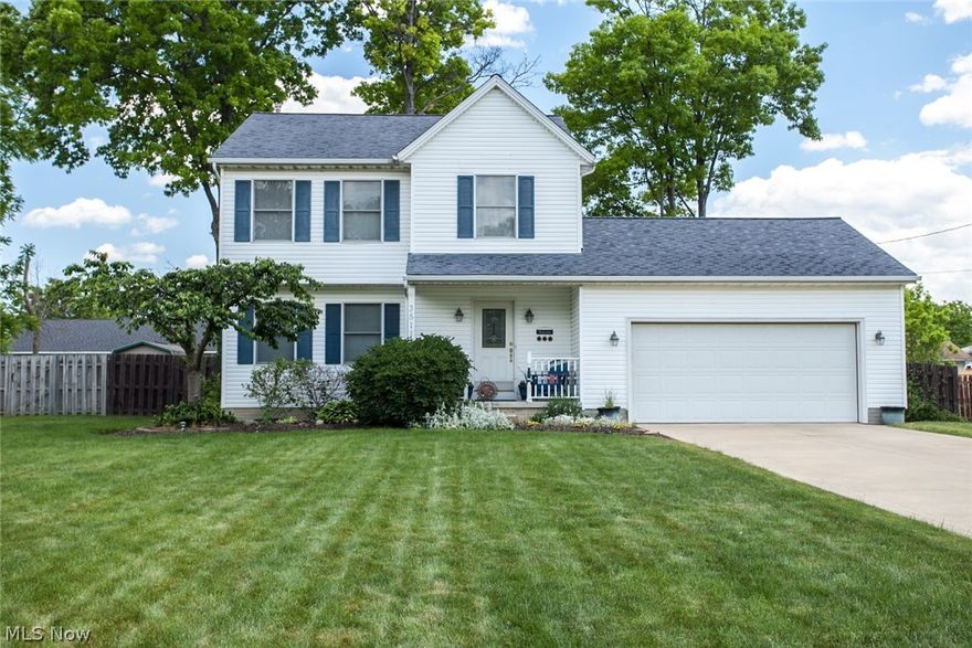 Sellers are the original owners and they had this home custom built by Presutto builders in 2001. Pride of ownership shows throughout this well maintained home. You are welcomed into the foyer by Pergo laminate that carries into the kitchen and dining room. The home has an open floor plan that is great for entertaining. The dining room has a sliding glass door that opens to a beautifully landscaped backyard that has a newer stamped patio and a private wood fence that surrounds the perimeter. What a convenience, the second floor has that much needed laundry room,  three bedrooms and 2 full baths. This home is move in ready and won't last long! Call for a showing today.