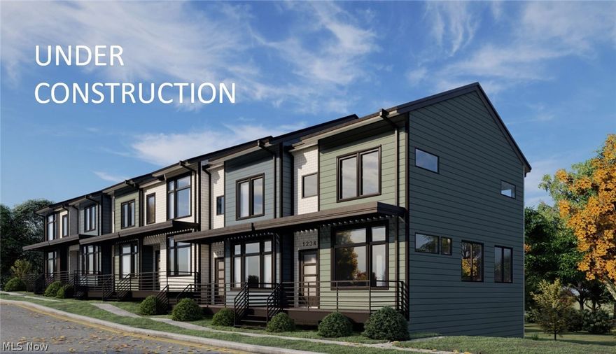 *Purchase this home in October and receive $1,500 toward closing costs*  Under Construction: Estimated $1,625 per month mortgage/interest/taxes/insurance - 0% down & no PMI w/ Key Bank's Key Community Loan and Cleveland's 15 Year Tax Abatement!  Introducing the Bailey Bridge Townhomes! In the beloved Ohio City neighborhood located at the corner of Bailey Avenue and Fulton Road, experience living in these beautifully designed, two bedroom, two and a half bath new townhomes with all of the amenities you need! Enjoy the open concept kitchen, dining and living rooms with gorgeous luxury vinyl planking flooring, beautiful tiled backsplash, upgraded quartz countertops with soft close drawers and roll-outs, quality cabinets, and stainless steel dishwasher and microwave! Upstairs you will find both bedrooms have en-suite bathrooms for added convenience. Enjoy quartz counters and elegant tiled floors in the master bath. Other finishes include upgraded carpet and lighting throughout, a tankless