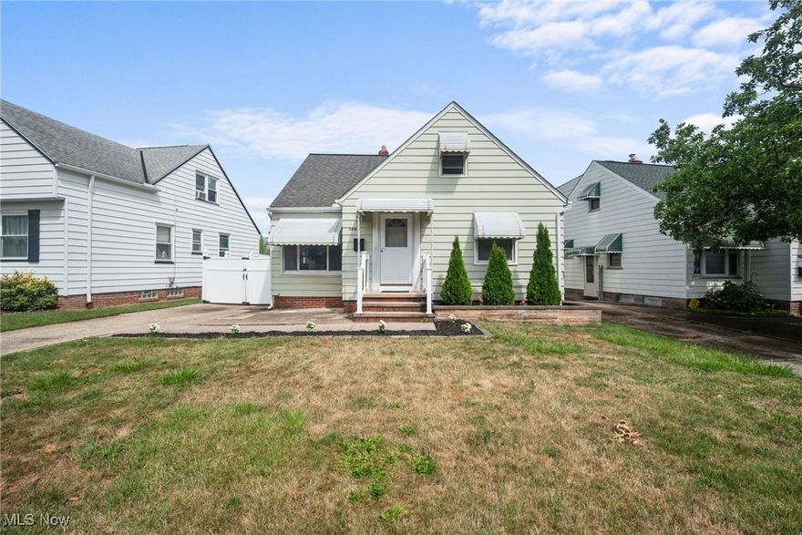 WELCOME HOME to this completely move in ready 3 bed with rare 2.5 bath cape cod in Parma!  This unique beauty features an rare eat in dining room with updated first floor bathroom and kitchen.  Walk upstairs to 2 large bedrooms boasting a bonus room that could be used for an office, walk in closet, powder room, you name it.  Not to mention a updated half bath on the 2nd floor.  Now that is a find!  The partially finished basement can be used for whatever your imagination desires.  ALL APPLIANCES STAY! And did I mention a home warranty is added on?!  Come check out this meticulously kept 3 bed, 2.5 bath cape cod before the weekend rush!  This one is not going to last!